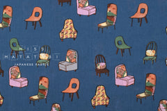 Japanese Fabric All the Chairs - E - 50cm
