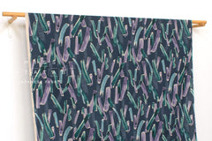 Japanese Fabric Brushstrokes Linen Blend - E - 50cm