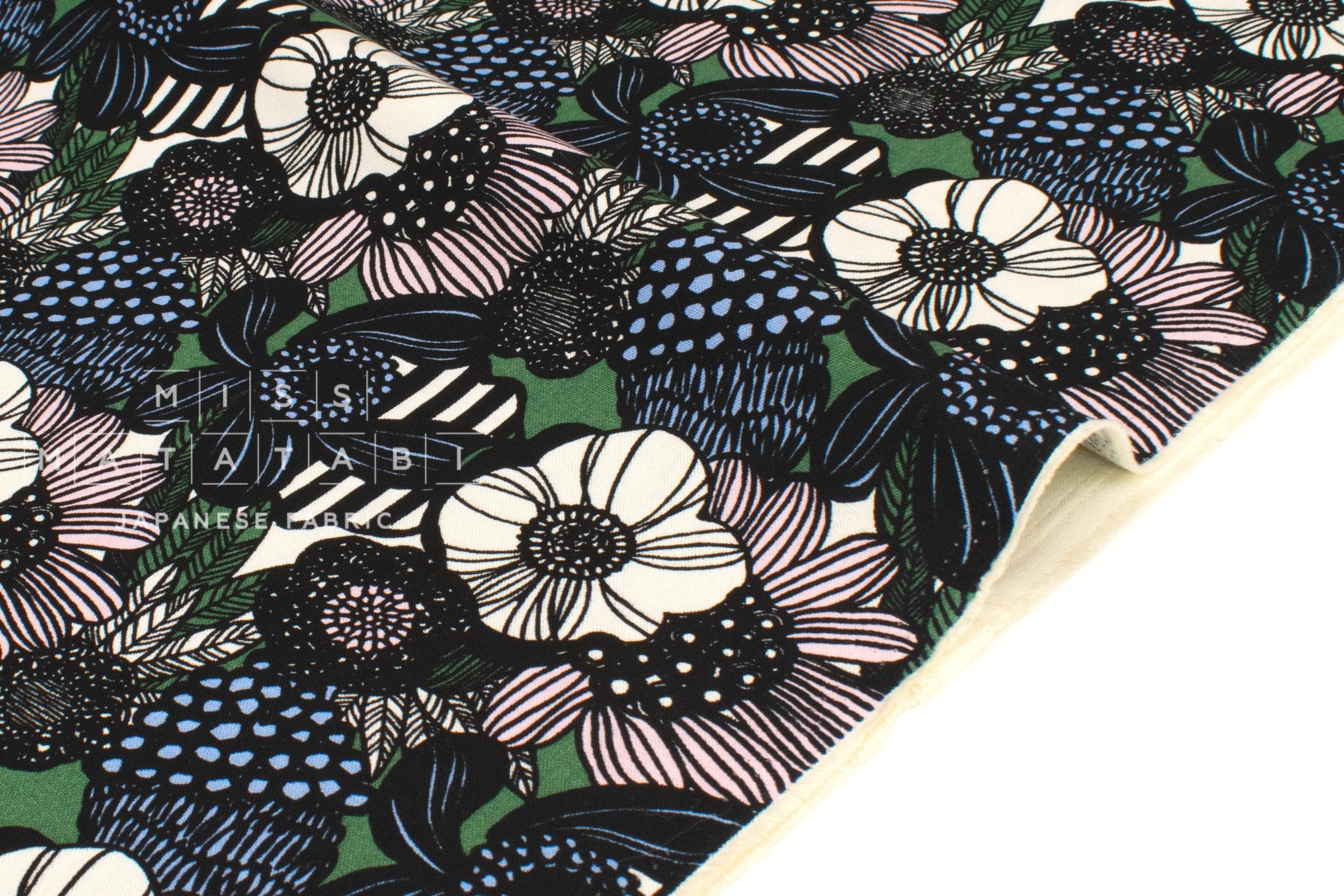 Japanese Fabric Wild Floral - B - 50cm