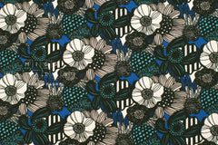 Japanese Fabric Wild Floral - C - 50cm