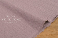 Japanese Fabric Momiji Tsumugi Washed Dobby - kurumizome - 50cm