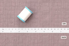Japanese Fabric Momiji Tsumugi Washed Dobby - kurumizome - 50cm