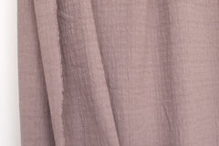 Japanese Fabric Momiji Tsumugi Washed Dobby - kurumizome - 50cm