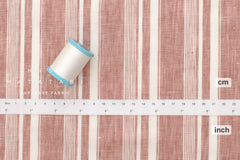 DEADSTOCK Japanese Fabric 100% Linen Stripes - 1 - 50cm