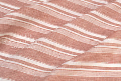 DEADSTOCK Japanese Fabric 100% Linen Stripes - 1 - 50cm