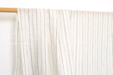 DEADSTOCK Japanese Fabric 100% Linen Stripes - 4 - 50cm