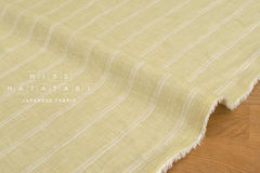 DEADSTOCK Japanese Fabric 100% Linen Stripes - 3 - 50cm