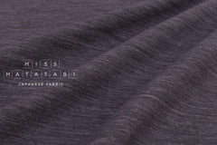 Japanese Fabric Shokunin Collection Washed Yarn-Dyed Rayon Linen Blend - eggplant - 50cm