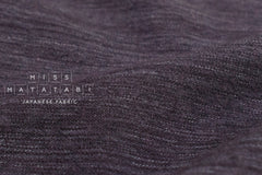 Japanese Fabric Shokunin Collection Washed Yarn-Dyed Rayon Linen Blend - eggplant - 50cm