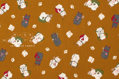 Japanese Fabric Seven Lucky Cats - C - 50cm