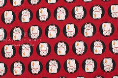 Japanese Fabric Maneki Neko - C - 50cm