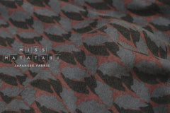 DEADSTOCK Japanese Fabric Winter Leaves Brushed Cotton - E - 50cm