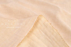 DEADSTOCK Japanese Fabric Soft Linen Blend Double Gauze - pale apricot - 50cm