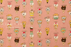 Japanese Fabric Icecream Cats - C - 50cm