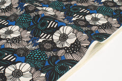 Japanese Fabric Wild Floral - C - 50cm