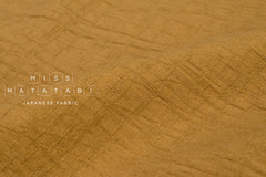 Japanese Fabric Momiji Tsumugi Washed Dobby - hajizome - 50cm
