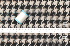 DEADSTOCK Japanese Fabric Yarn Dyed Wool Houndstooth - 50cm