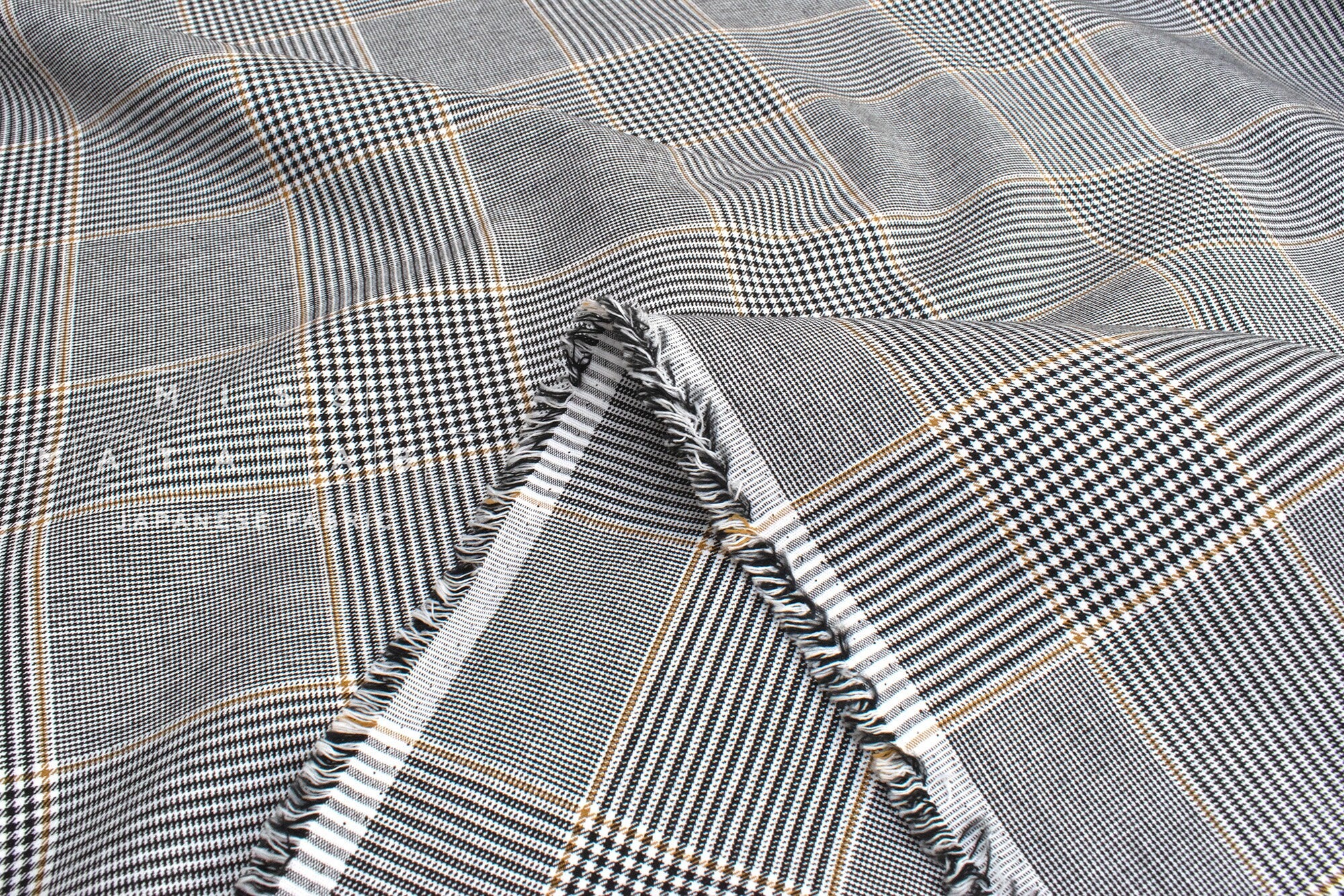 DEADSTOCK Japanese Fabric Yarn Dyed Glen Plaid - 50cm