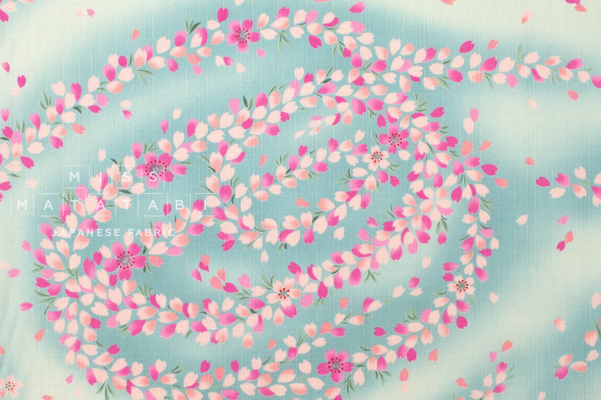 Japanese Fabric The Sakura River - C - 50cm