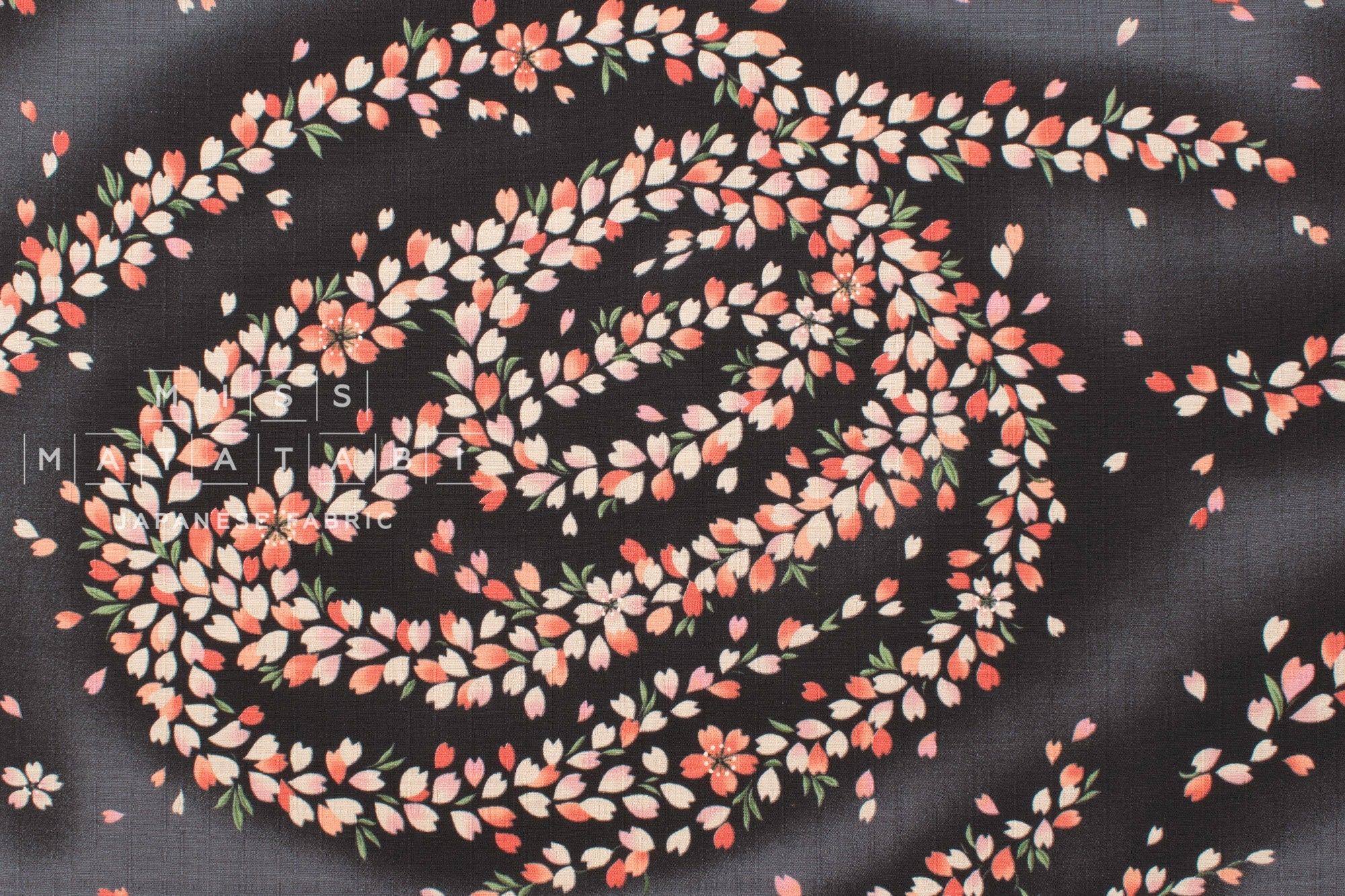 Japanese Fabric The Sakura River - E - 50cm