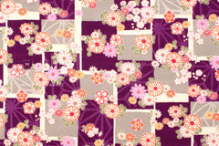 DEADSTOCK Japanese Fabric Wagara Windows - purple - 50cm