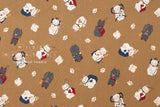 Japanese Fabric Seven Lucky Cats - A - 50cm