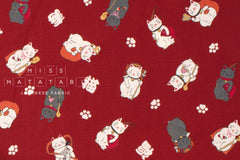 Japanese Fabric Seven Lucky Cats - B - 50cm