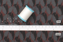 DEADSTOCK Japanese Fabric Winter Leaves Brushed Cotton - E - 50cm