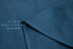 DEADSTOCK Japanese Fabric Slub Cotton - blue - 50cm