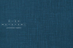 DEADSTOCK Japanese Fabric Slub Cotton - blue - 50cm