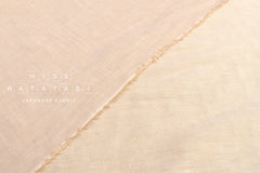 DEADSTOCK Japanese Fabric Soft Linen Blend Double Gauze - pale apricot - 50cm