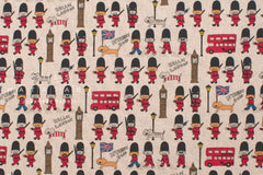 Japanese Fabric London Cats - A - 50cm