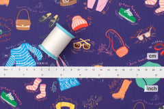 Japanese Fabric Let's Get Ready - C - 50cm