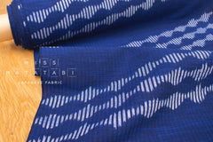 Shokunin Collection Kurume Kasuri Naname Seigaiha - 50cm