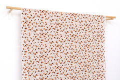 DEADSTOCK Japanese Fabric Bubbles Ripple Lawn - orange - 50cm