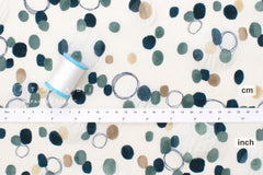 DEADSTOCK Japanese Fabric Bubbles Ripple Lawn - green - 50cm