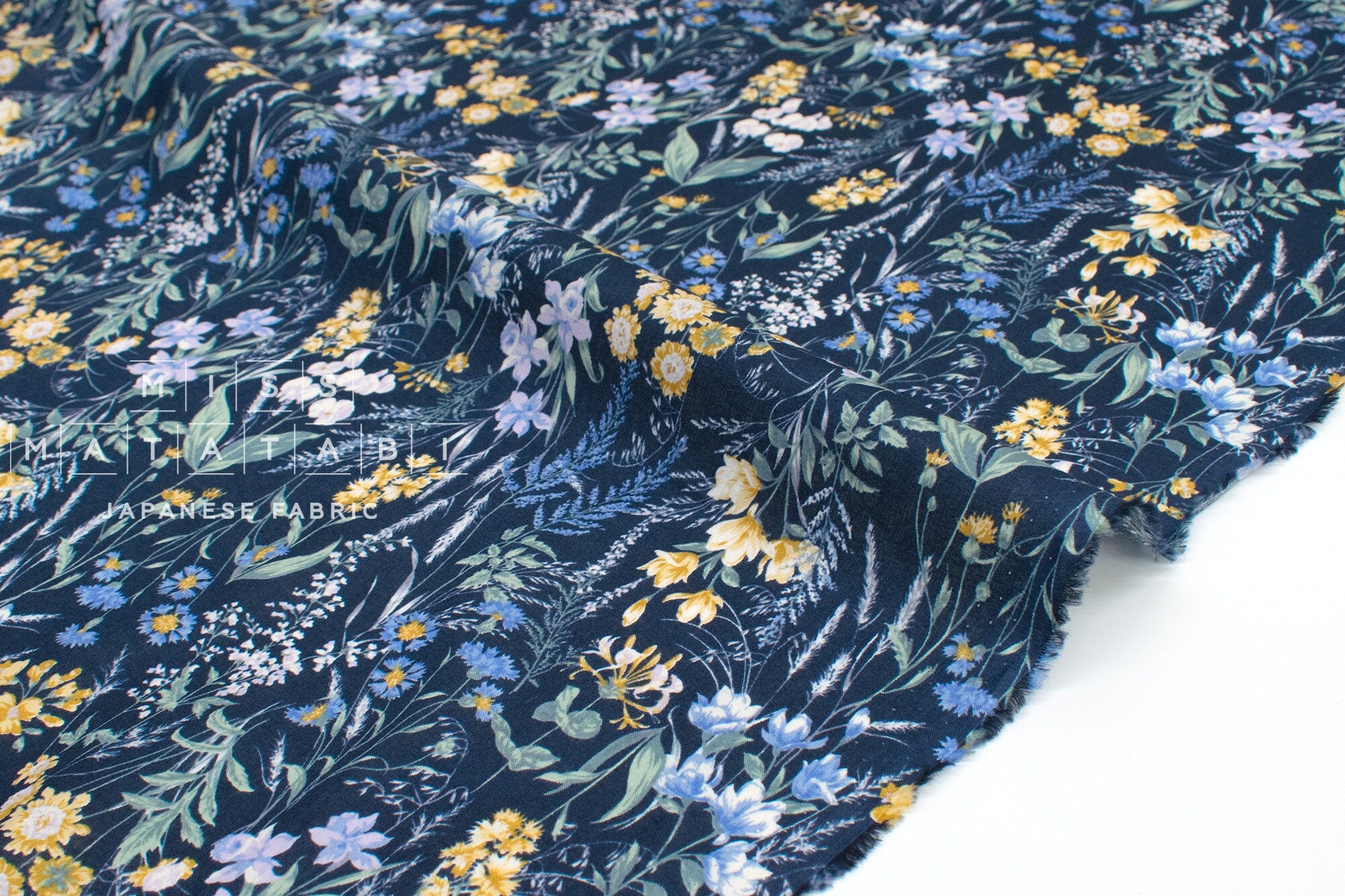 DEADSTOCK Japanese Fabric Heather - E - 50cm
