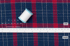 DEADSTOCK - Japanese Fabric Yarn-Dyed Waffle Plaid - 50cm