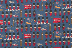 Japanese Fabric London Cats - D - 50cm