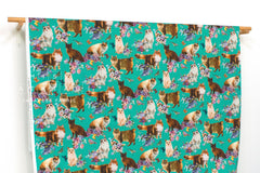 Japanese Fabric Regal Cats - B - 50cm