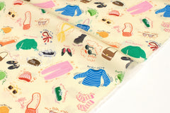 Japanese Fabric Let's Get Ready - A - 50cm