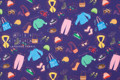 Japanese Fabric Let's Get Ready - C - 50cm