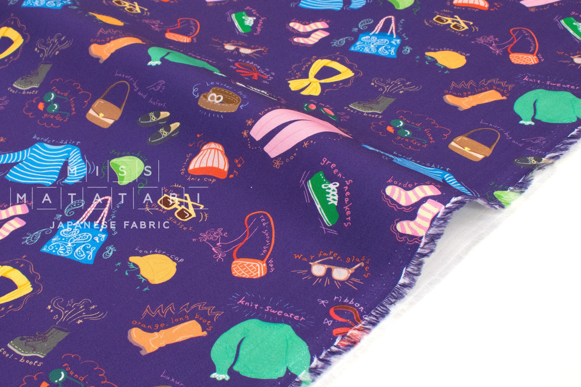 Japanese Fabric Let's Get Ready - C - 50cm