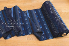Shokunin Collection Kurume Kasuri Indigo Fabric - patchwork II indigo, blue - 50cm