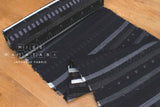 Shokunin Collection Kurume Kasuri Indigo Fabric - patchwork II black, indigo - 50cm