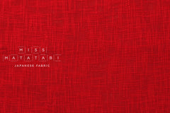 Shokunin Collection Kurume Kasuri Spun Azuki - 50cm