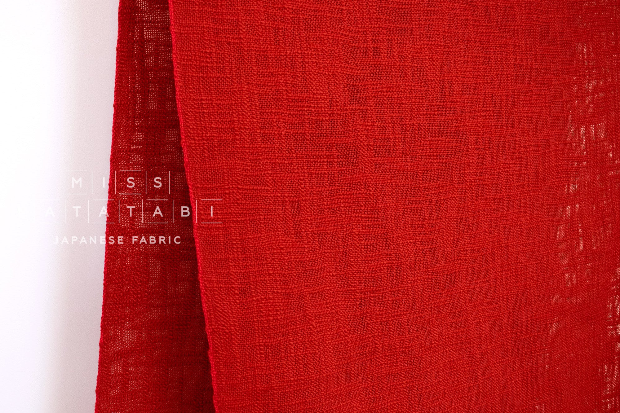 Shokunin Collection Kurume Kasuri Spun Azuki - 50cm