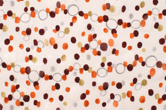 DEADSTOCK Japanese Fabric Bubbles Ripple Lawn - orange - 50cm