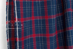 DEADSTOCK - Japanese Fabric Yarn-Dyed Waffle Plaid - 50cm