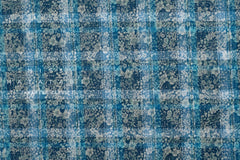 DEADSTOCK - Japanese Fabric Yarn-Dyed Indigo Madras Check - A - 50cm